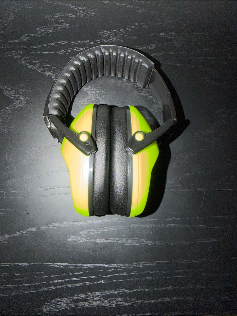 High-Visibility Neon Green Over-Ear Hearing Protectors